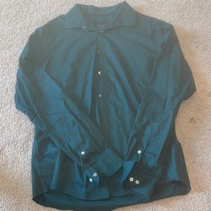 Tommy Hilfiger 17 36/37 green dress shirt